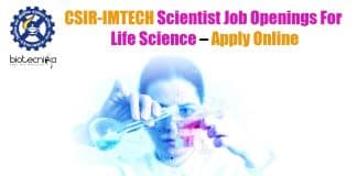 CSIR-IMTECH Scientist Job Openings