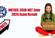 CSIR-NET 2020 Result Date