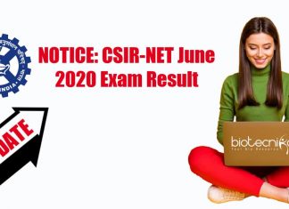 CSIR-NET 2020 Result Date