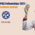 DRDO-DIPAS Fellowships 2021