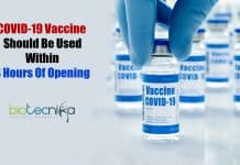 COVID-19 Vaccine Should Be Used Within 4 Hours Of Opening COVID-19 vaccine should be used within 4 hours