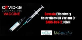 Covaxin neutralizes UK variant