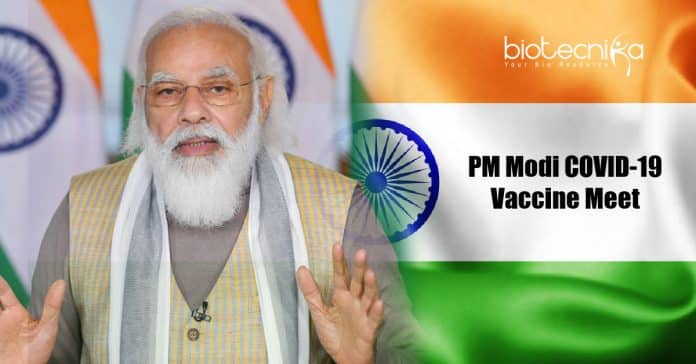 PM Modi COVID-vaccine meet