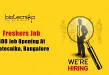 Freshers Job – BDO Opening At Biotecnika, Bangalore – Apply Online BDO Biotecnika Job Opening