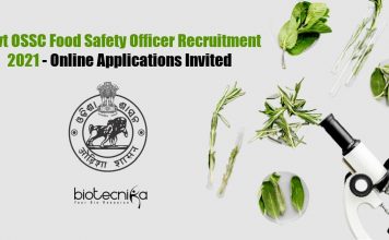 Govt OSSC Food Safety Officer Recruitment 2021 – Online Applications Invited Food Safety Jobs