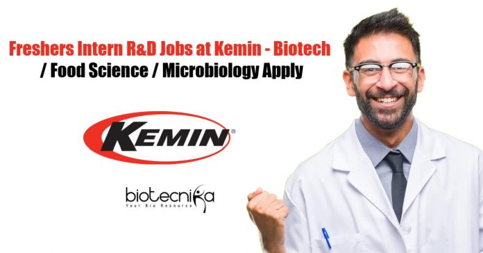 Freshers Intern R&D Kemin
