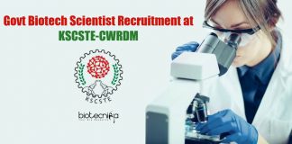 Govt Biotech Scientist Recruitment
