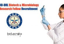 Govt DRDO-DRL Biotech & Microbiology Junior Research Fellow Recruitment Govt DRDO-DRL Biotech