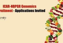 ICAR-NBPGR Genomics Recruitment – Applications Invited ICAR-NBPGR Genomics Recruitment