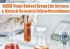 ICGEB Yeast Biofuel Group Life Science & Biotech Research Fellow Recruitment ICGEB Life Science