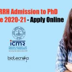 ICMR-NIRRH PhD Admissions 2020-21