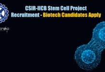 IICB MSc Biotechnology Jobs