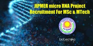 JIPMER SRF Job Vacancy