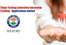 National Dope Testing Laboratory Internship & Training – Applications Invited NDTL Internship & Training