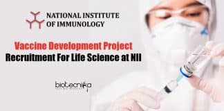 NII Lifescience Research Vacancy