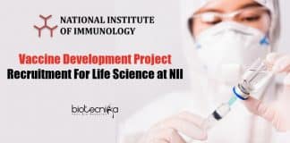 NII Lifescience Research Vacancy