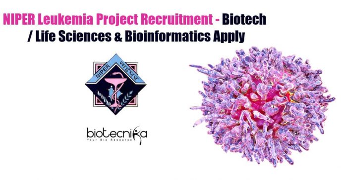 NIPER JRF Project Recruitment