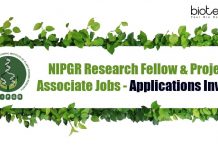NIPGR Research Fellow & Project Associate Jobs – Applications Invited NIPGR Research Fellow