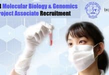NISER Molecular Biology & Genomics Project Associate Recruitment NISER Molecular Biology