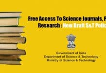 Free Access To Science Journals, Public Research : New Draft S&T Policy New-STI-policy-draft