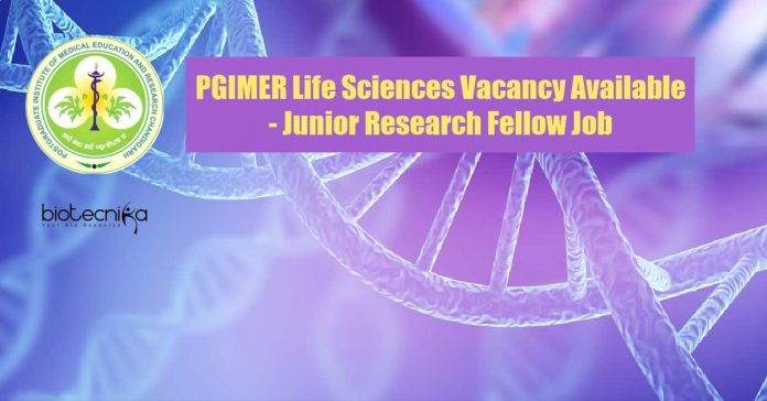 PGIMER Life Sciences Vacancy