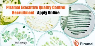 Piramal Executive Quality Control