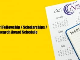 SERB 2021 Fellowships List