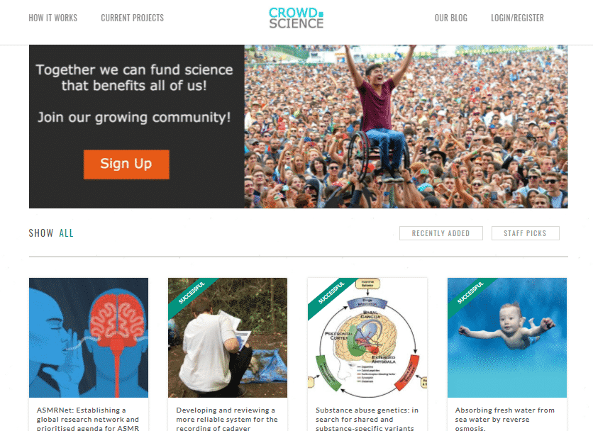 Scientific Crowdfunding 