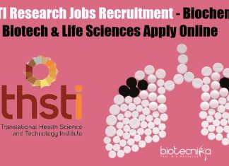 THSTI Research Jobs Recruitment