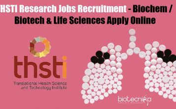 THSTI Research Jobs Recruitment