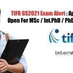 TIFR GS2021 Exam Alert