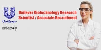 Unilever Biotechnology Research Scientist