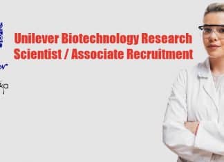 Unilever Biotechnology Research Scientist