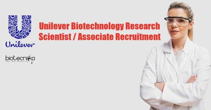 Unilever Biotechnology Research Scientist