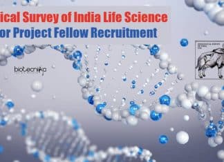 Zoological Survey of India Life Science Junior Project Fellow Recruitment ZSI JPF Life Science