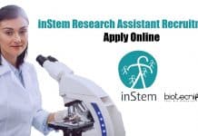 inStem Research Assistant Recruitment – Apply Online inStem Research Assistant Recruitment