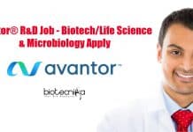 Avantor® R&D Job – Biotech/Life Science & Microbiology Apply Avantor Jobs For Biotech