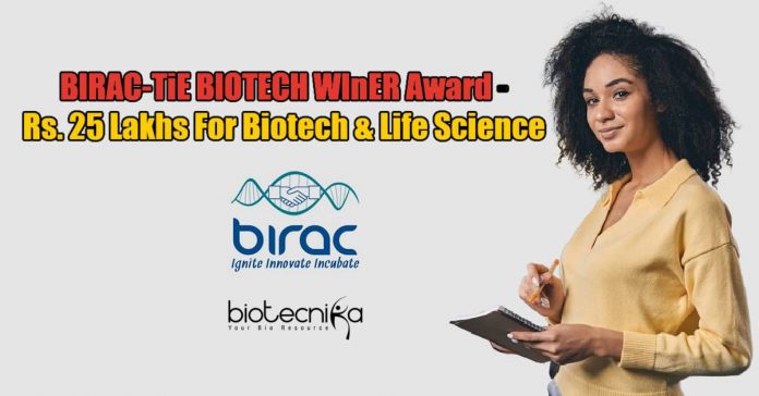 BIRAC-TiE BIOTECH WInER Award