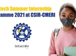 Biotech Summer Internship Programme