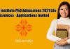 Bose Institute PhD Admissions
