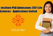 Bose Institute PhD Admissions 2021 Life Sciences – Applications Invited Bose Institute PhD Admissions