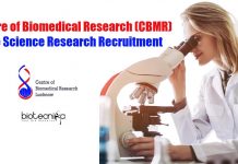 Centre of Biomedical Research (CBMR) Life Science Research Recruitment CBMR Life Science Vacancies