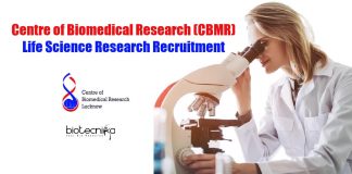 CBMR Life Science Vacancies