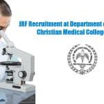 CMC Vellore JRF Job.