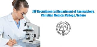 CMC Vellore JRF Job.