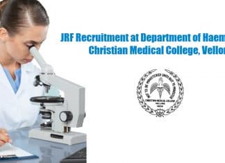 CMC Vellore JRF Job.