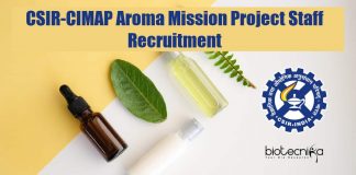 CSIR-CIMAP Project Staff Recruitment