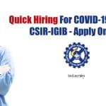 CSIR-IGIB Recruitment 2021