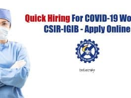 CSIR-IGIB Recruitment 2021