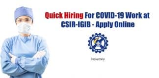 CSIR-IGIB Recruitment 2021